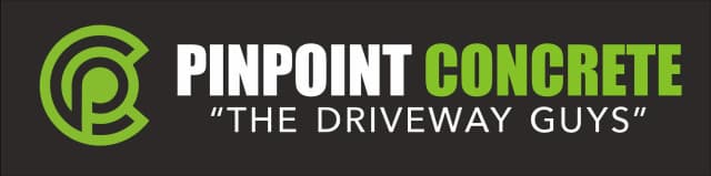 Number 10 Concrete Contractor Company Logo for Pinpoint Concrete "The Driveway Guys"